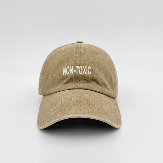 Vintage Wash Trucker Hat — “NON-TOXIC” Embroidery